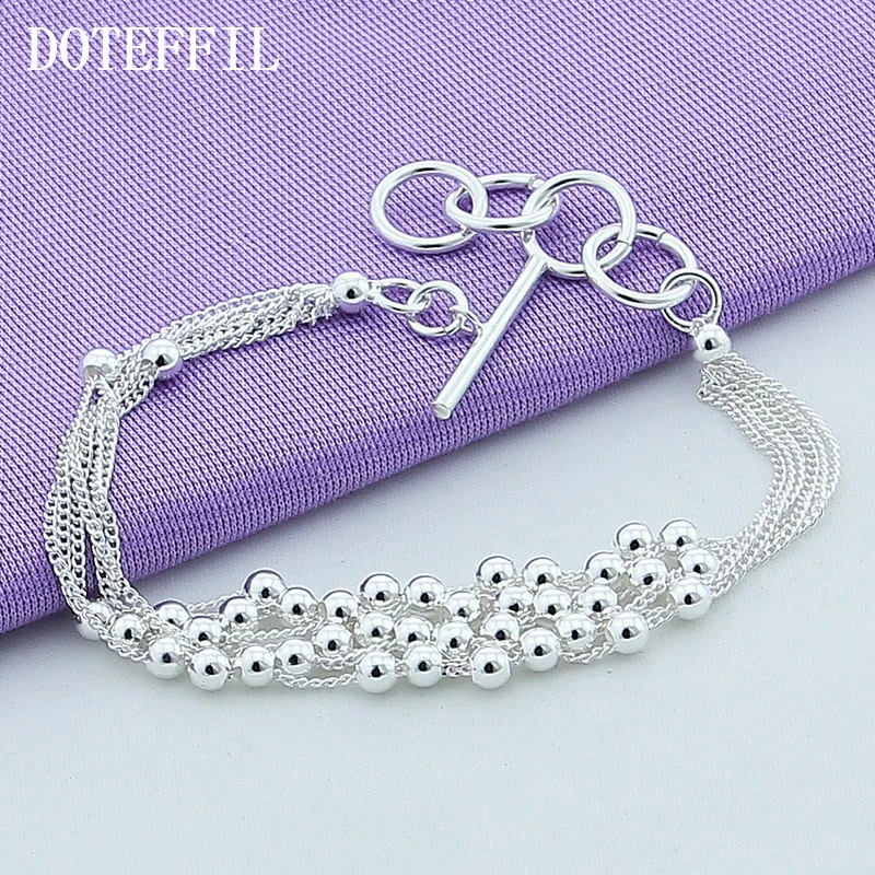 Free Shipping 925 Sterling Silver Bracelets Wholesale Factory Price Fashion Jewelry Plated ...