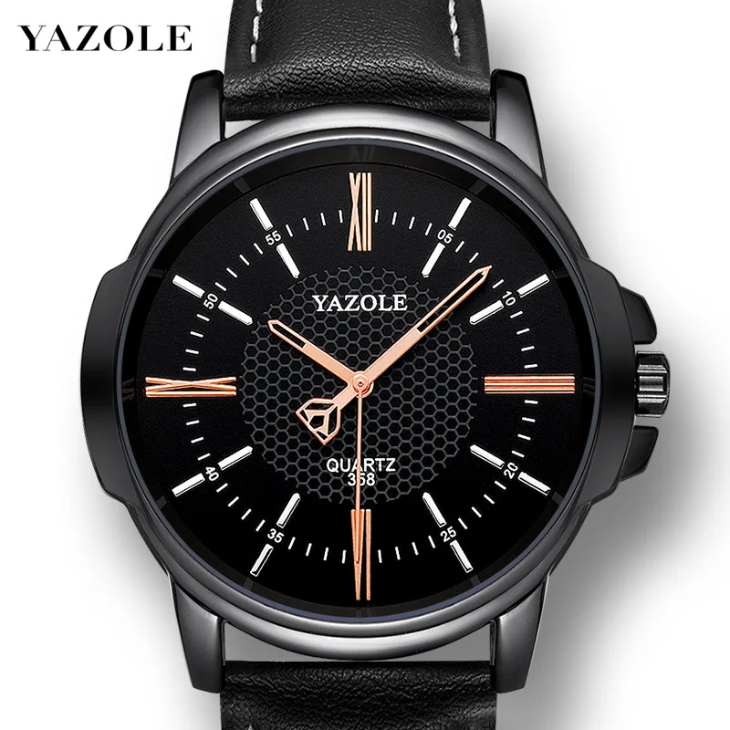 Yazole бренд класса люкс известный для мужчин часы бизнес для мужчин часы мужской часы модные кварцевые часы Relogio Masculino reloj hombre