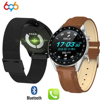 

696 L7 ECG PPG smart watch with electrocardiograph ecg display holter ppg heartrate monitor blood pressure women smart bracelet