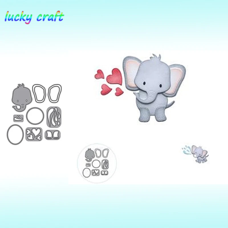 

Luck YCraft Animal Puzzle Elephant Metal Cutting Dies for DIY Scrapbooking Embossing Paper Cards Making Crafts Dies Cut 2019