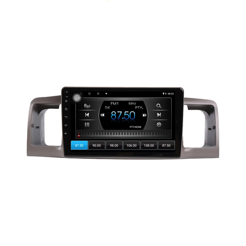 Perfect 9" 4G RAM 8 cores Android Car DVD GPS Navigation For Toyota Corolla EX Corolla E120 audio stereo car radio stereo bluetooth 5