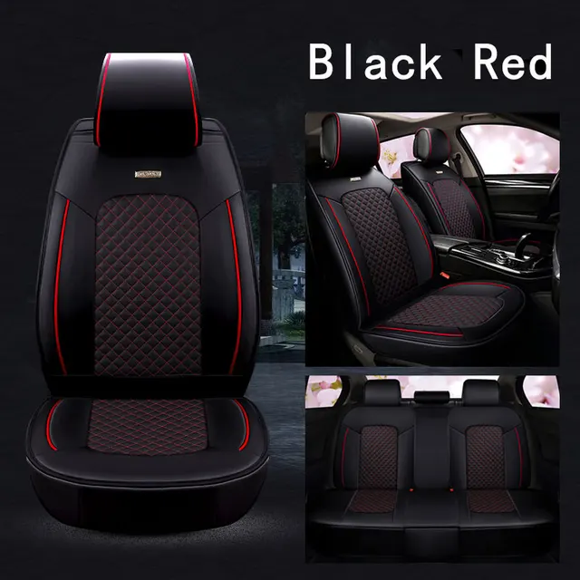 Leather car seat cover automotive seats covers for toyota wish vitz aygo lc200 yaris fortuner