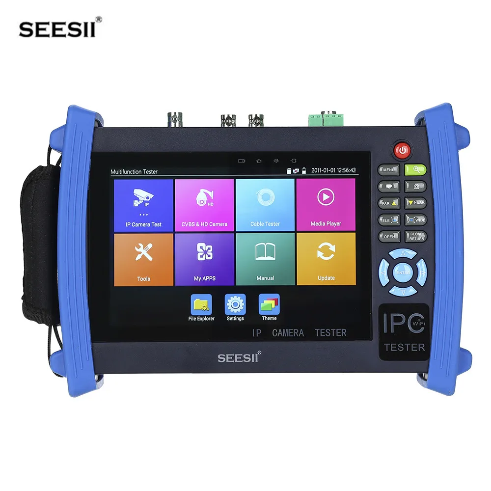 

SEESII 8600ADHSPLUS 4K 7 inch LCD 1920x1200 IPC CCTV WIFI H265 Camera Monitor Tester CVBS Analog Test Touch Screen Rapid ONVIFl