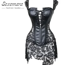 Черное Кружевное Сексуальное Тонкое бюстье, кожаное нижнее белье, брюки, топ, корсеты, корсет бюстье, платье, Корректирующее белье