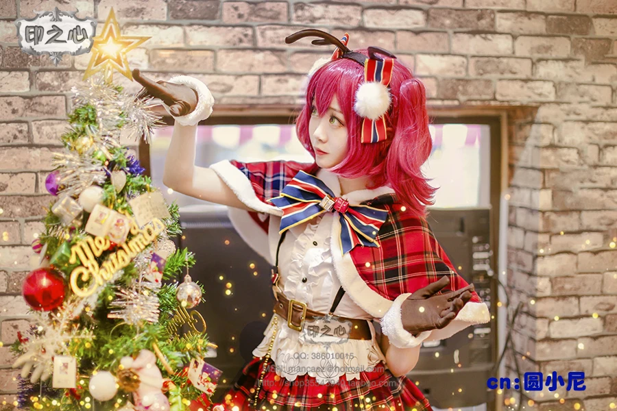 [В наличии] Aqours Love Live Sunshine! Руби Куросава Рождество SJ униот косплей костюм для