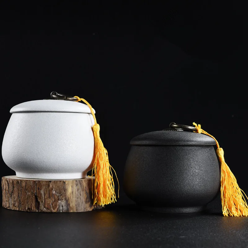 2019 New Ceramic Tea Caddy Kitchen Canisters For Home Decor Tea Coffee Sugar Storage Jars Sealed Cans Tea Storage Box Art Gifts Storage Bottles Jars Aliexpress