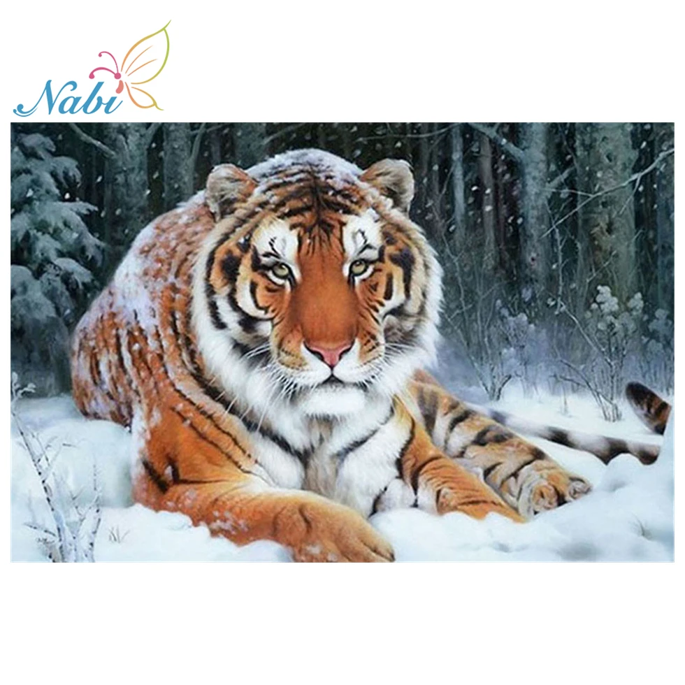 

Diamond Mosaic Tiger DIY 5D Diamond Painting Cross Stitch Kits Patterns Rhinestones Handmade Hobby Diamond Embroidery Animal