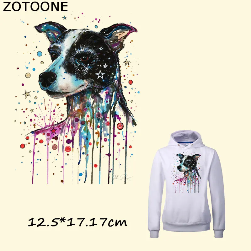 

ZOTOONE Colorful Animal Patches Iron on Patch for Clothing Fashion Washable Stickers for Girls Boys Clothes Christmas Decoration