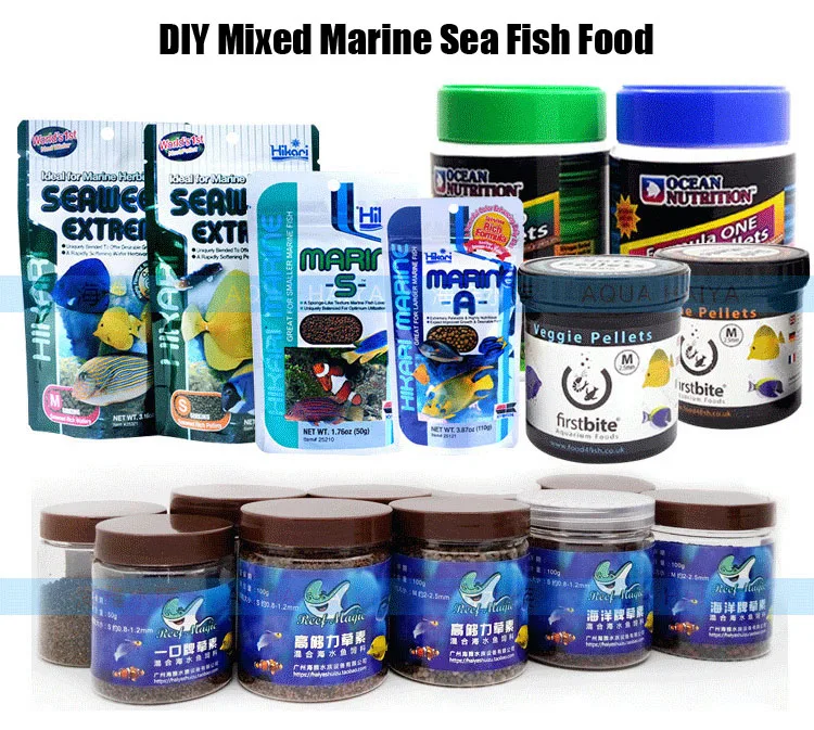 Marine fish food mixed by first bite hikari granules mini nano sea reef