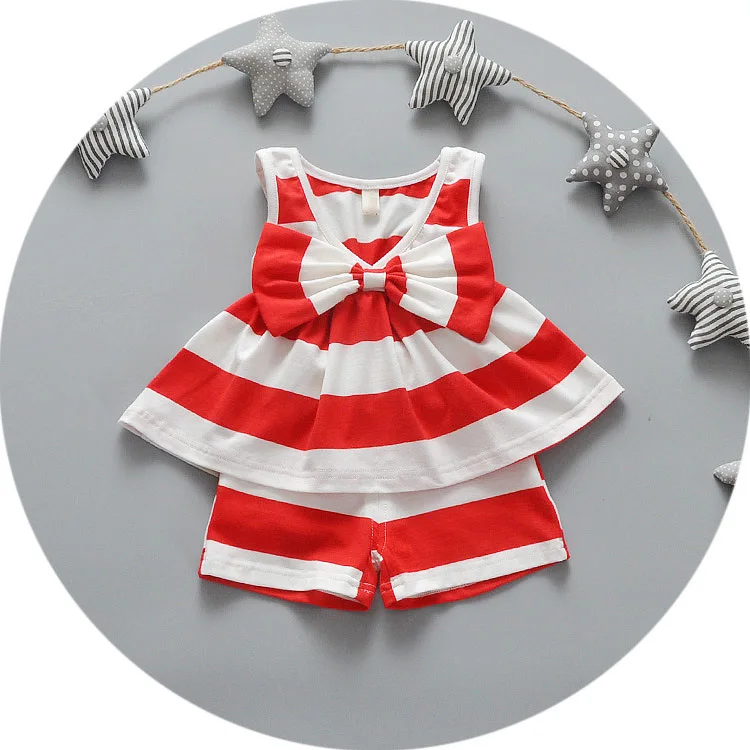 VIMIKID Красивые Детские дизайнерские, брендовые 2017 летняя одежда для маленьких детей одежда, платье + шорты комплект из 2 предметов k1