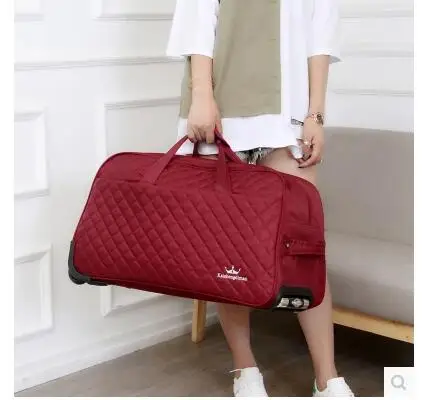 Borsa da viaggio con ruote trolley valigia per uomo e donna_voghion.com