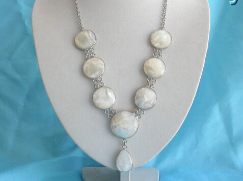 

ddh001804 stunning big 30mm white round south sea mabe pearl necklace