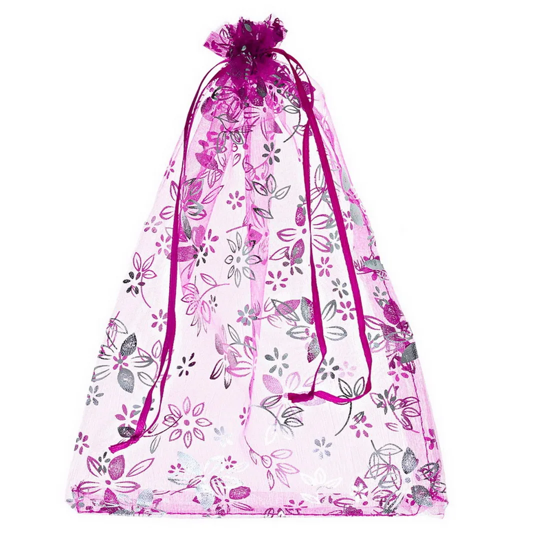 15-100 шт, 7x9 см, белая шелковая сумка с рисунком бабочки, органза, свадебный подарок, ювелирные изделия, сумки и сумки, хорошие подарки, посылка для хранения, Органайзер - Цвет: 13cmx25cm 25PC
