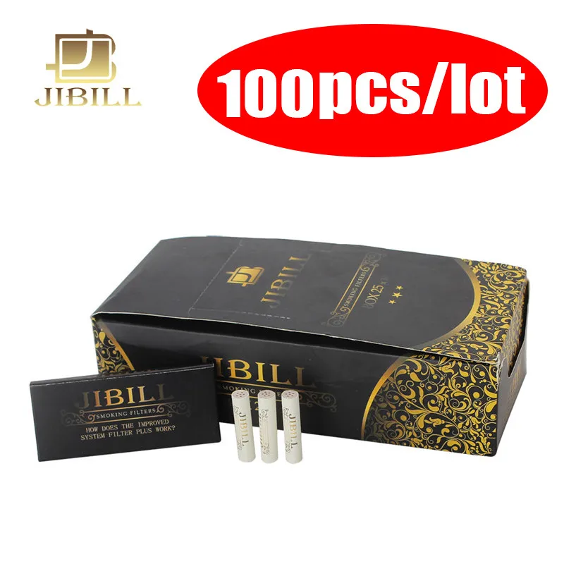 RU-JIBILL 10/50/80/100 шт./лот в виде курительной трубки фильтров 9 мм с двух сторон Керамика фильтр для обучения нанесению акрила мундштук курительная трубка fd0020-2 - Цвет: 100pcs