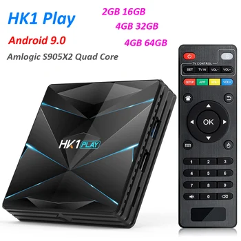 

10pcs Android 9.0 TV BOX HK1 Play S905X2 DDR3 4GB 32GB 64GB 2.4GHz 5GHz Wifi Smart Media Player Support Bluetooth 4K Set Top box