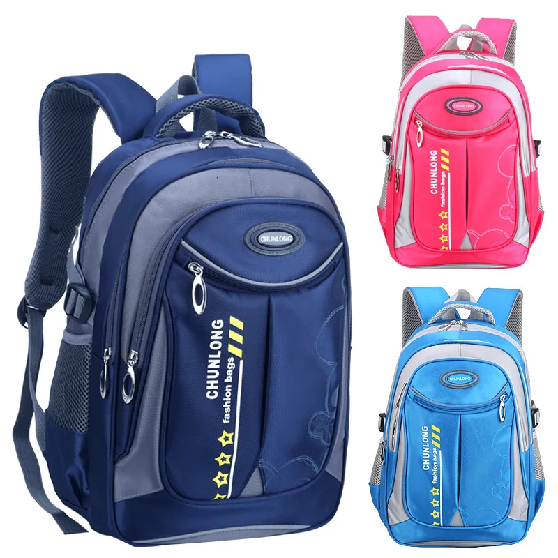 

2018 new high quality nylon school bags for boys and girls Large capacity travel backpacks Laptop bag waterproof school backpack