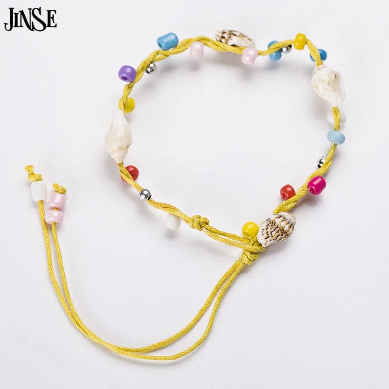 

JINSE Handmade Fashion Snail Shell Beads Bracelets Kid' Bracelets Conch Shells Friendship Bracelets StylesSent At Random SS002