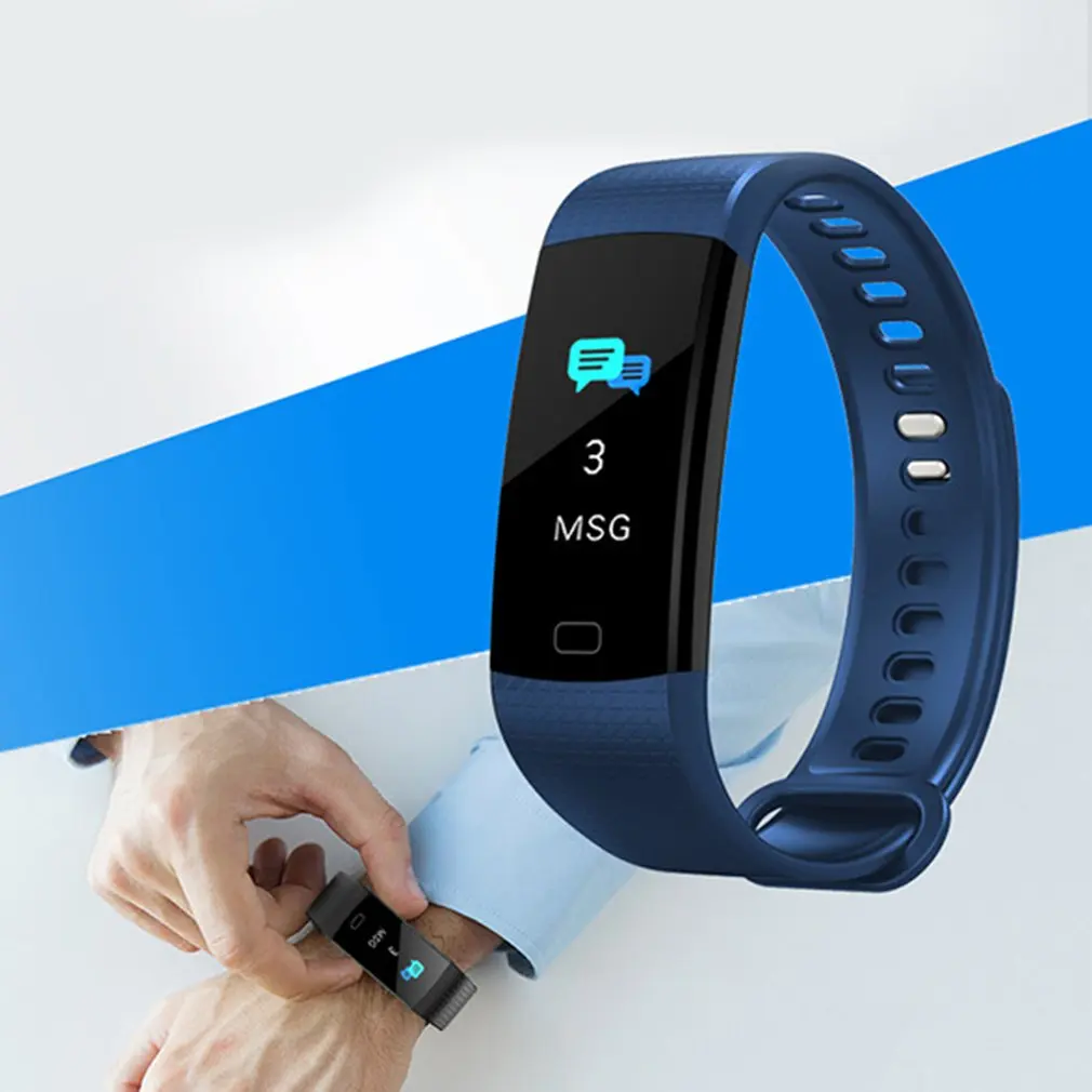 Y5 для мужчин женщин Смарт Браслет сердечного ритма фитнес трекер Smartband спортивные часы для дропшиппинг