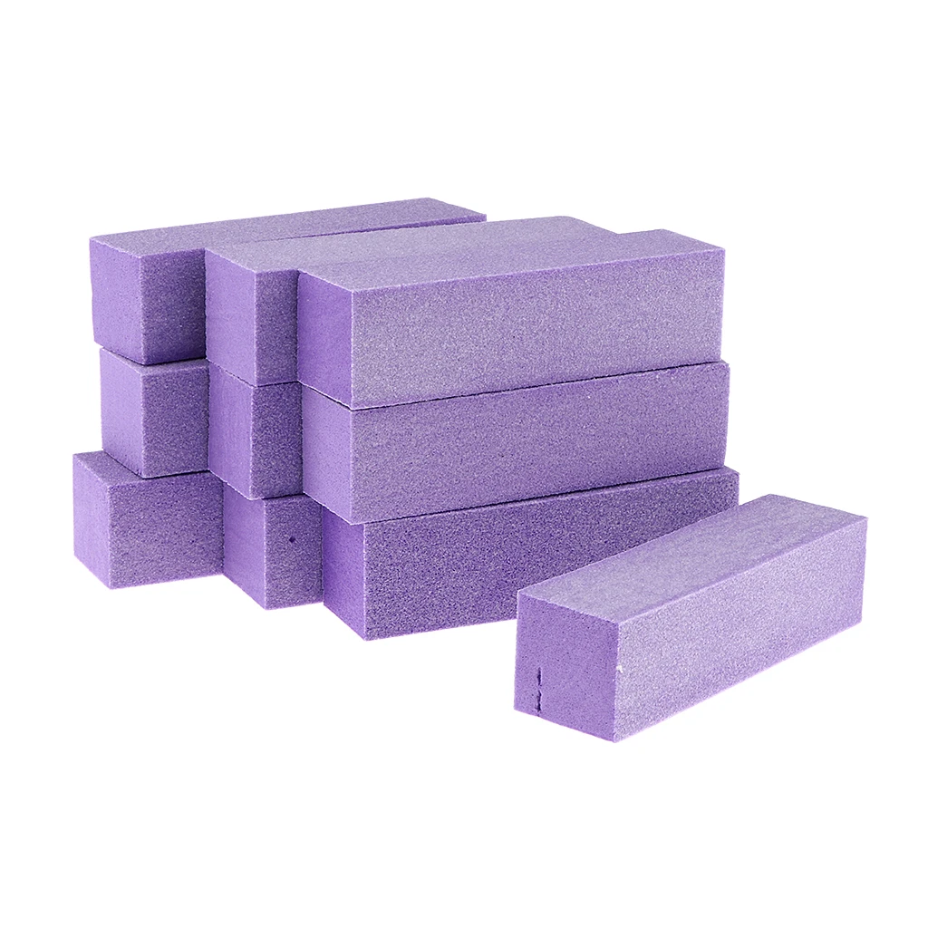 Lots 10 Pro Nail Art Care Buffer Buffing Sanding Block Files Grit Acrylic Tools for Natural/Artificial/Gel Nails Polish Trimming