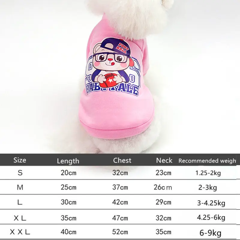 Модная одежда с рисунком собаки теплая одежда для щенков жилет куртка для домашнего питомца зимняя одежда для домашних животных мягкий свитер Одежда Щенок Пудель Чихуахуа - Цвет: Pink