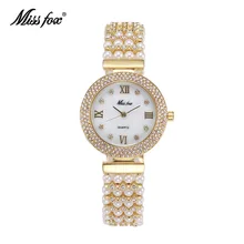 Miss Fox Брендовые женские очаровательные кварцевые часы, красивые роскошные модные наручные часы с ремешком из нержавеющей стали, часы Reloj Mujer Relojes