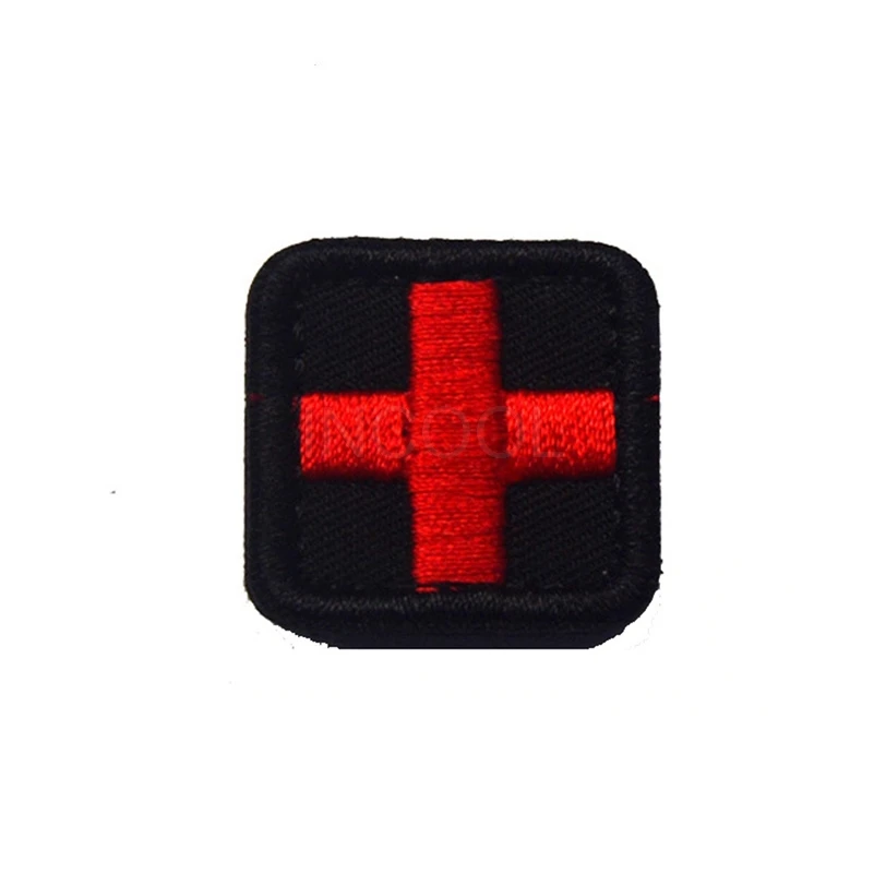 

Mini Cross Medic Embroidery Patch Military Morale Patch Tactical Emblem Badges Applique Decorative Embroidered Patches 2.5*2.5CM