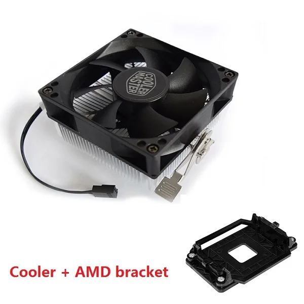 Cooler Master A30 Мини кулер для процессора 8 см тихий вентилятор для AMD AM4 AM3 AM3+ AM2 AM2+ FM2 FM2+ FM1 80 мм вентилятор PC радиатор - Цвет лезвия: Cooler and AMD