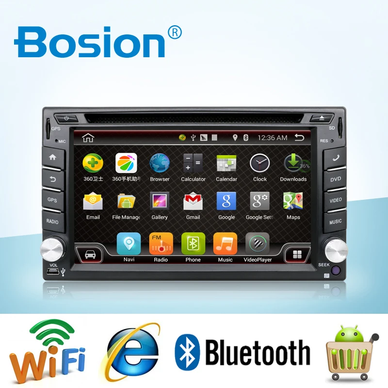 Flash Deal Universal 2 din Android 7.1 Car DVD player GPS+Wifi+Bluetooth+Radio+1.2GB CPU+DDR3+Capacitive Touch Screen+wifi+car pc+audio 0