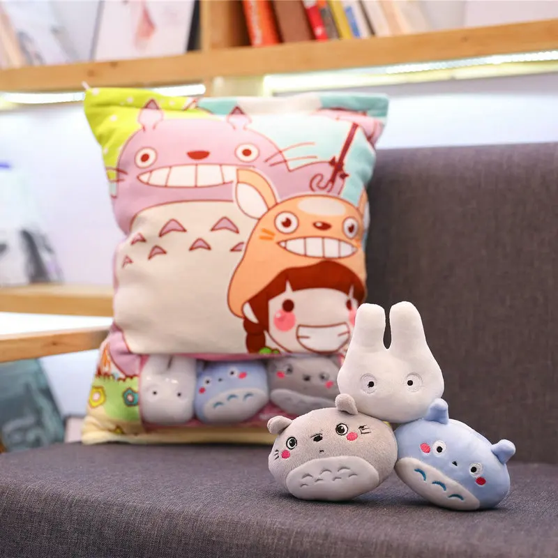 8 шт. totoro мини мягкие игрушки внутри подушка для сумки Swag японский мультфильм Аниме подушка животное подушка подарок игрушки для детей