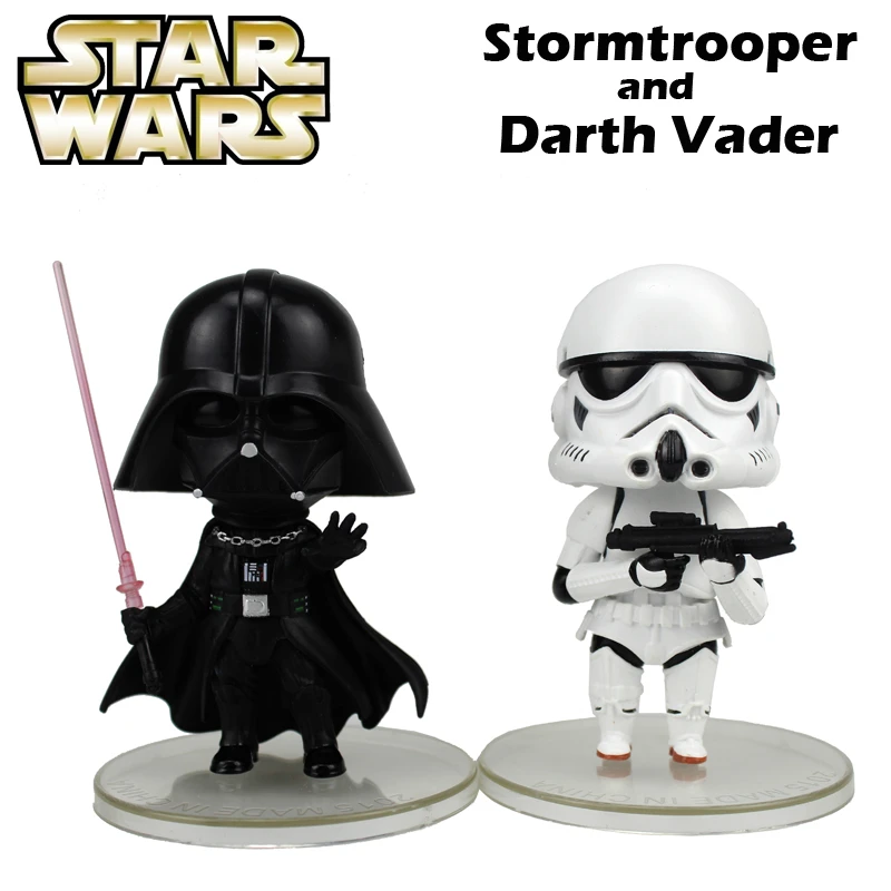 Hot Star Wars Darth Vader 10cm 4/" PVC Action Figure Dolls For Kids XMAS Gift