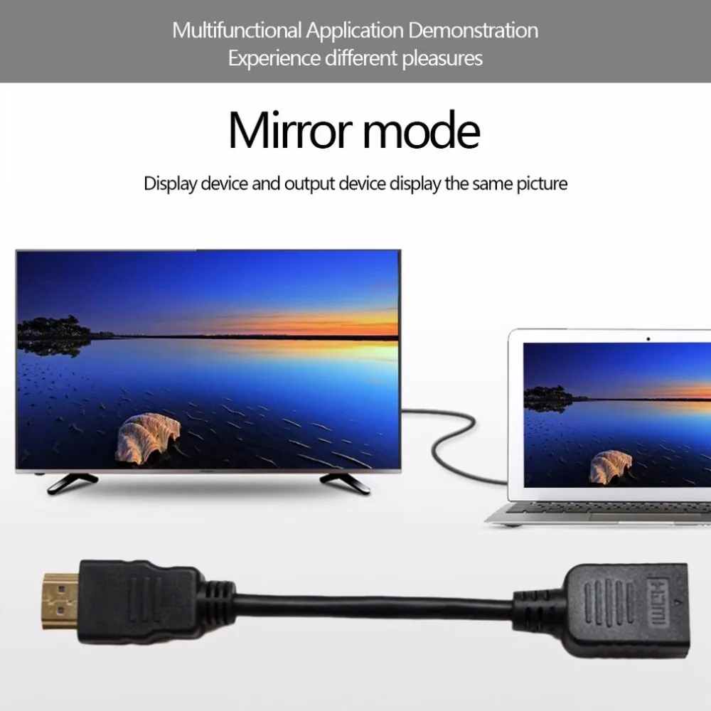 HDMI мужчин и женщин Удлинительный кабель HDMI, hd мужчин и женщин расширение удлинитель кабеля 15 см