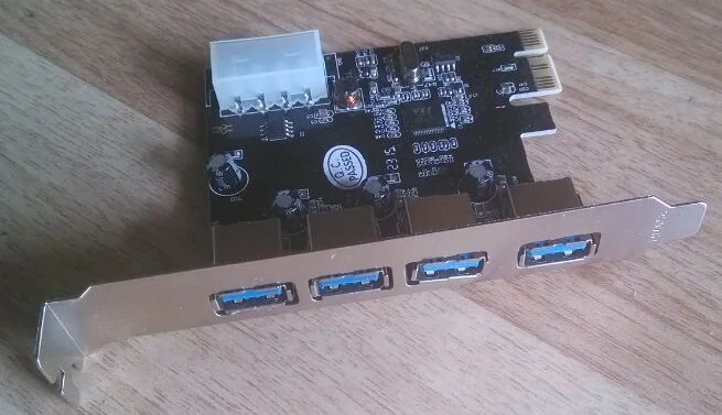 

Fast Free Ship PCI-EXPRESS Turn 4 port USB3.0 Turn Expansion Cards for VLI chip PCI-E Adapter Hub Cards