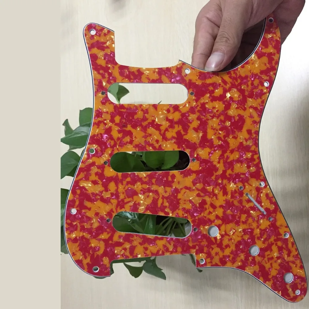 NEW 4Ply Guitar Pickguard Strat SSS 11 Holes Electric Guitar Scratch