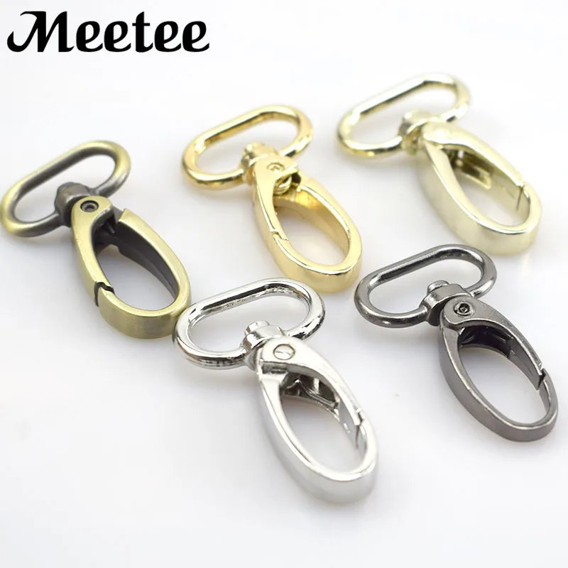 

4Pcs Bag Buckles Metal Clasps Lobster Dog Collar Keychain Swivel Trigger Clips Snap Hook For Leather Belt Strap DIY Accessories