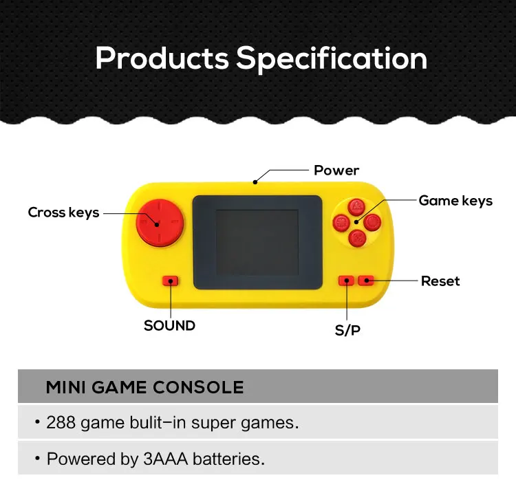 New Cheap 8 Bit mini Classic Handheld Portable Game Console Built in 288 No Repeat  Super Games