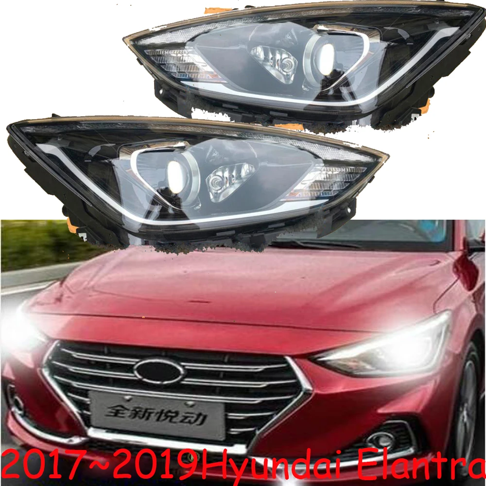 2017 ~ 2018 фары для HUNDAI Elantra мотоцикла автомобильные аксессуары elantra дневные santa fe tucson