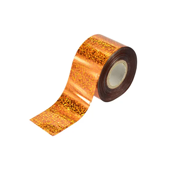 100 м модная голографическая наклейка из фольги «кошачий глаз» для ногтей, лазерная Звездная блестящая пленка для ногтевого дизайна, рулон для поделок, CH110 - Цвет: Оранжевый