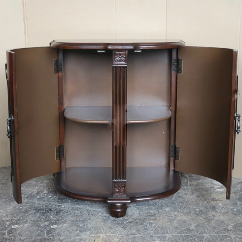 European painting cabinet American semicircle cabinet garden door cabinet living room cabinet locker for old solid European painting cabinet American semicircle cabinet garden door cabinet living room cabinet locker for old solid