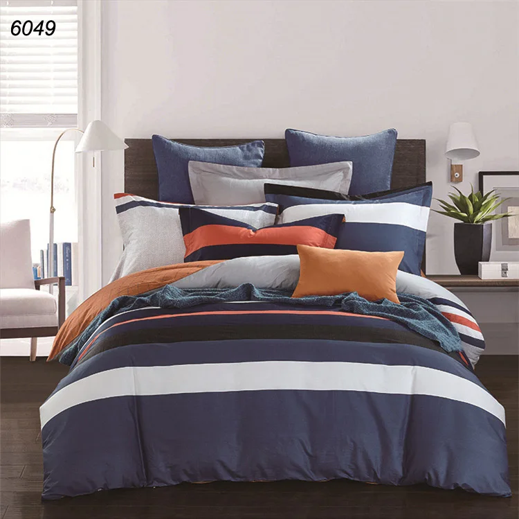 Blue white bedding sets 4pcs bed set 100% cotton bedclothes comforter cover bedsheet bedspread pillowcases new fashion B6049 |