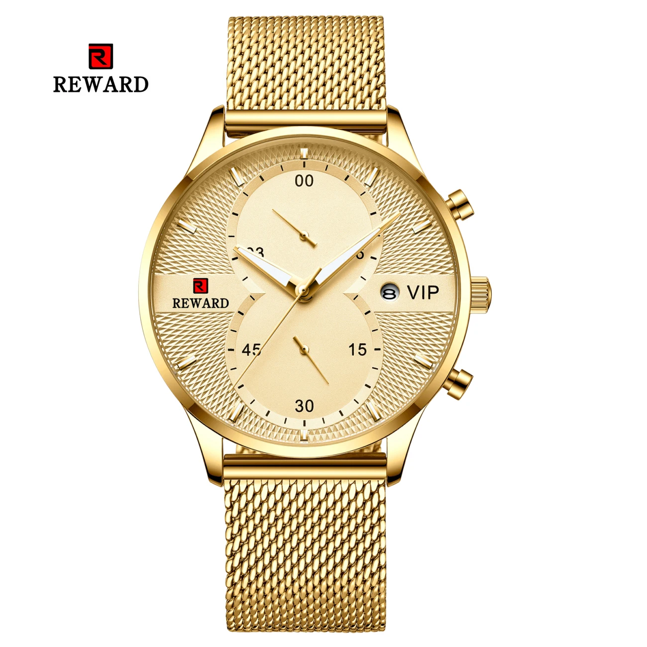Мужские часы от ведущего бренда, роскошные золотые кварцевые часы, спортивные часы с хронографом для мужчин, мужские наручные часы, Relogio Masculino - Цвет: gold