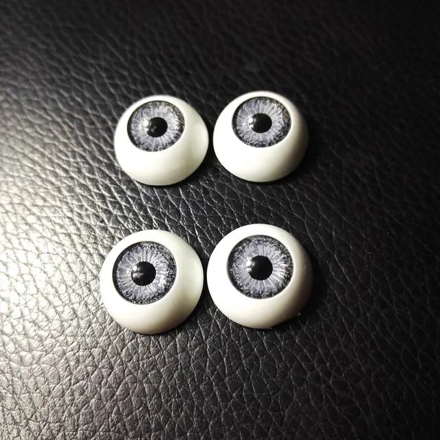 12pcs(6pairs) 16mm Doll Eyeballs Half Round Acrylic Eyes for DIY Doll Bear Crafts Mix Color Plastic Doll EyeBall Doll Toy Parts 3