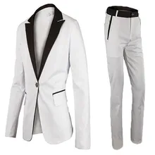 Отдых деловые мужчины костюм зерно пряжки официальных мероприятий Свадебные шафером жениха красивый из двух частей мужской костюм