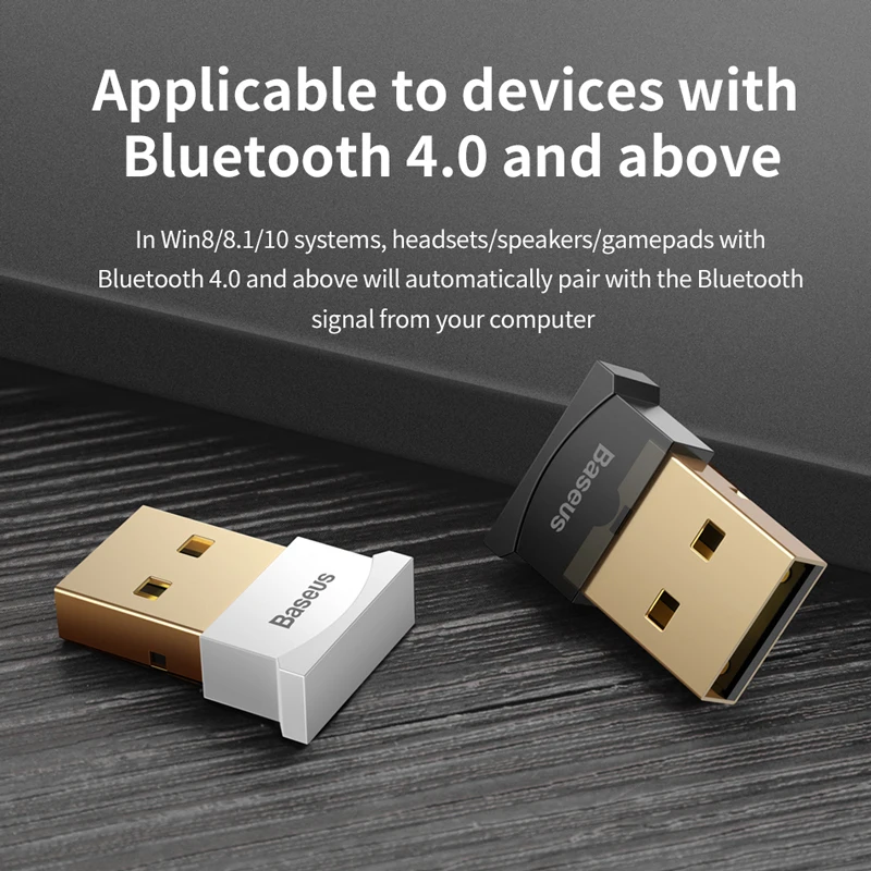 USB Bluetooth адаптер Baseus для ПК PS4 мышки колонки музыкальный ресивер трансмиттер 4.0 4.2