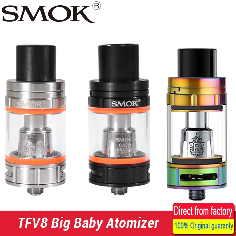 

Smok TFV8 Big Baby Atomizer 5ml Top Filling TFV8 Big Baby Beast Tank fit SMOK G-priv 200W Alien Box Mod
