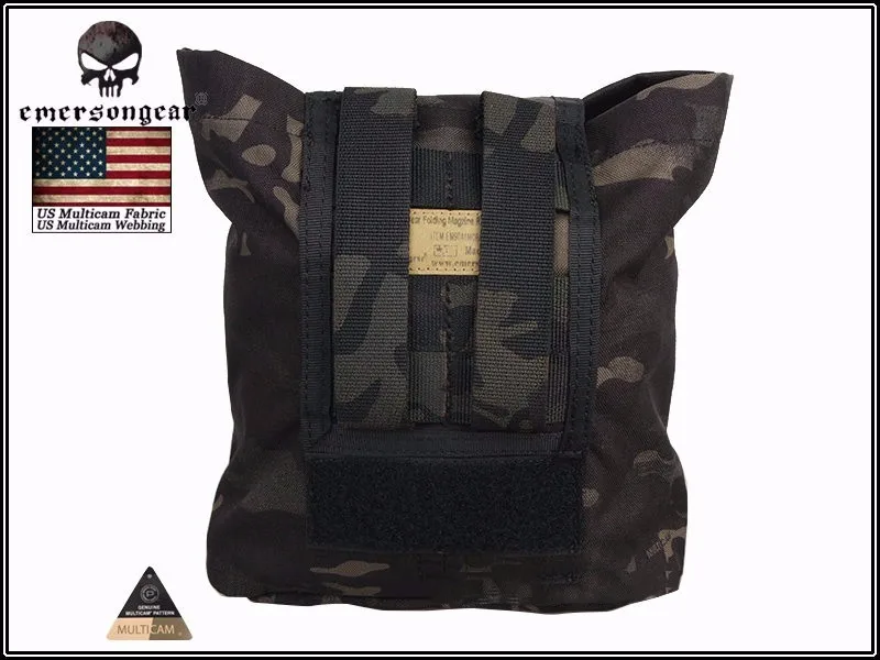 EmersonGear складной журнал переработки сумки охотничьи Airsoft тактический падения разное мешок EM9041 мультикам черный