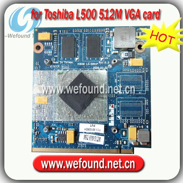 Hot! laptop 512M VGA card LS-5001P for Toshiba L500 motherboard