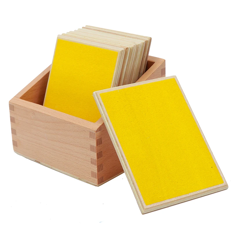  Baby Toy Montessori Touch Boards With Box Early Childhood Education Preschool Kids Toys Brinquedos 
