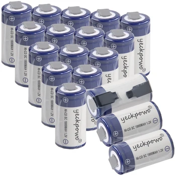 

18 pcs SC battery 1.2V batteries for power tools 1800mah nicd 4.25cm*2.2cm color random