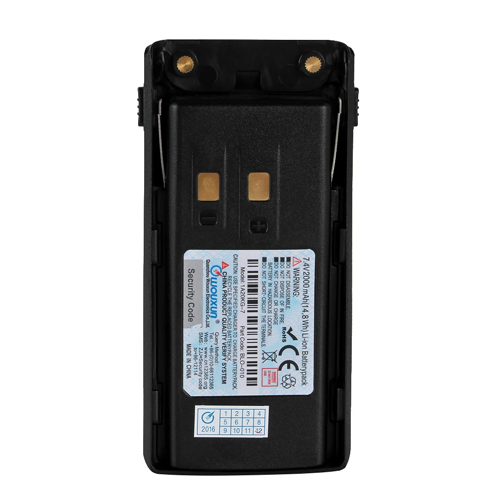 Yidaton Оригинал WOUXUN DC7.4V 2000 мАч литий-ионный Батарея пакет для KG-UV9D кг UV9D плюс Walkie Talkie