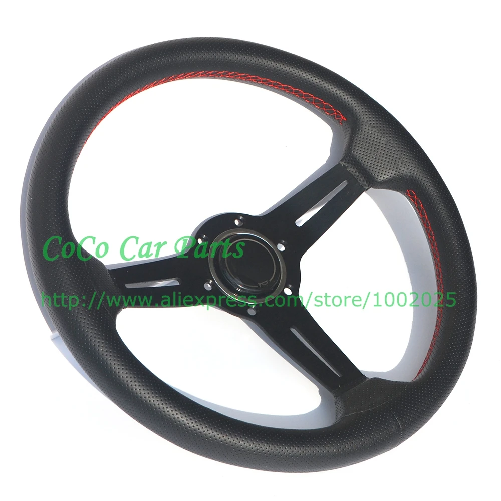 ND stock leather steering wheel 350mm (2)